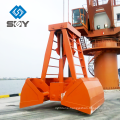 Customizable crane four Rope Grab Bucket with jaw plate